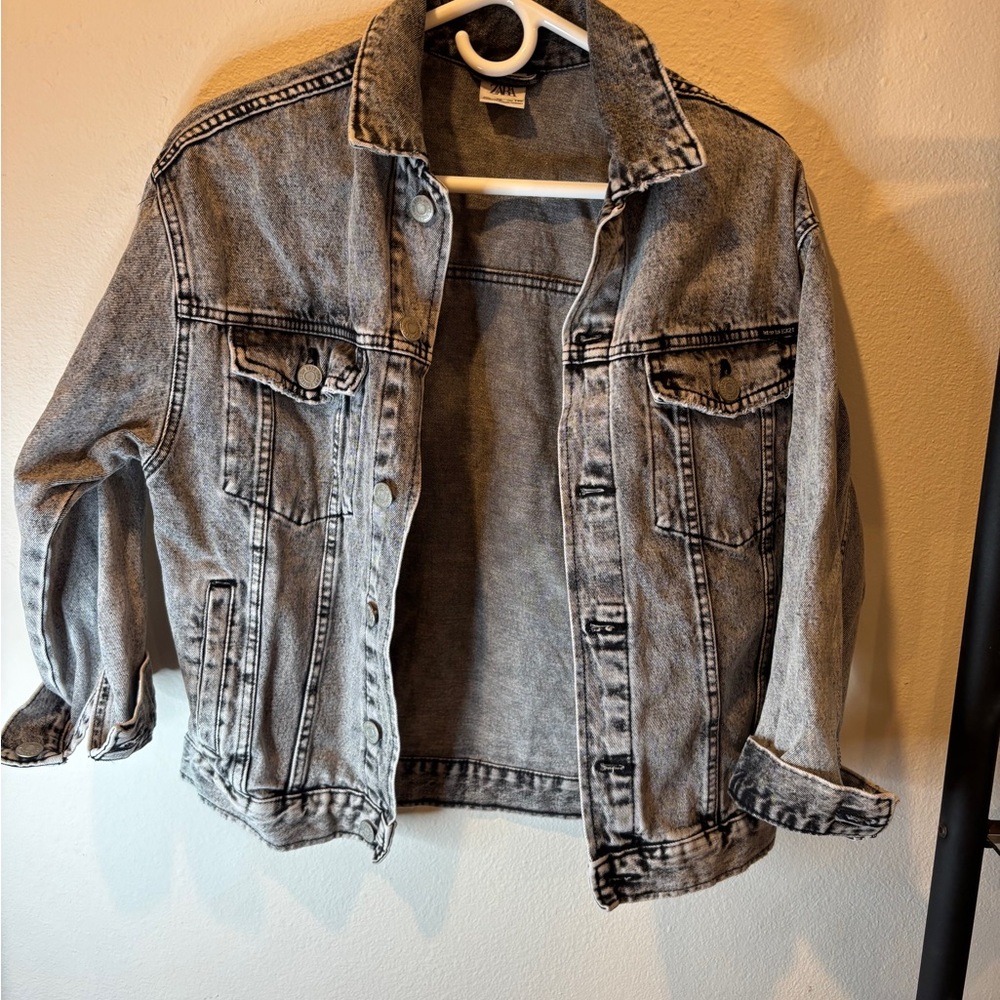 Zara Black Denim Jacket